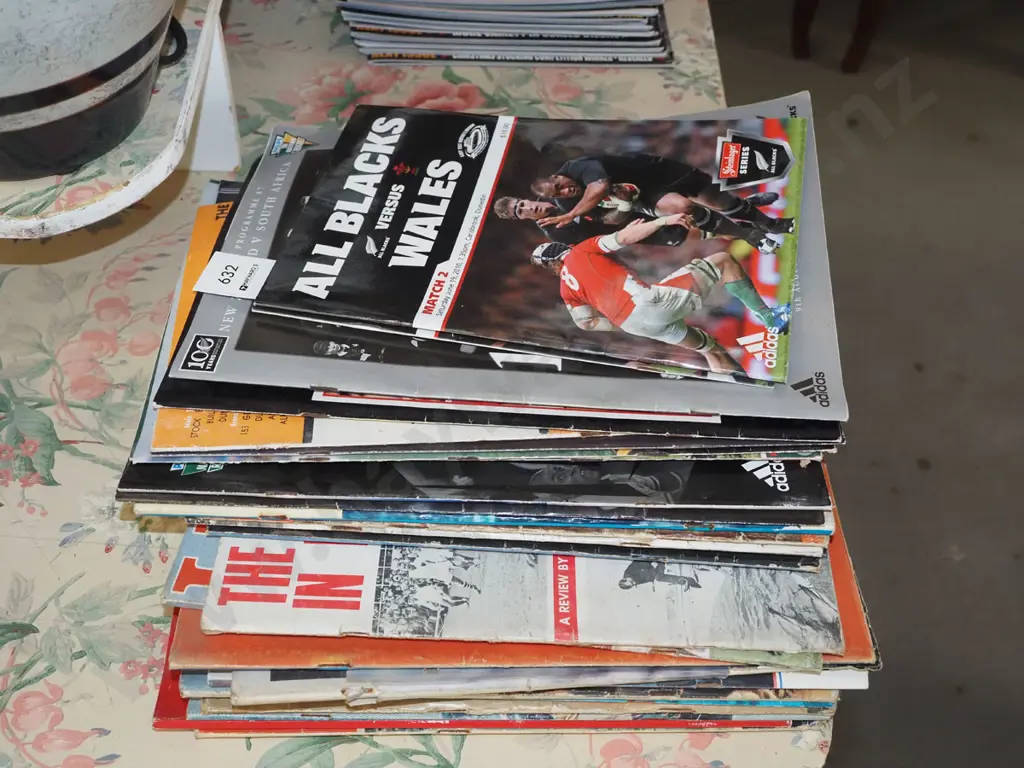various rugby catalogues and programmes, sporting publications 1960s-2010 Image 1++