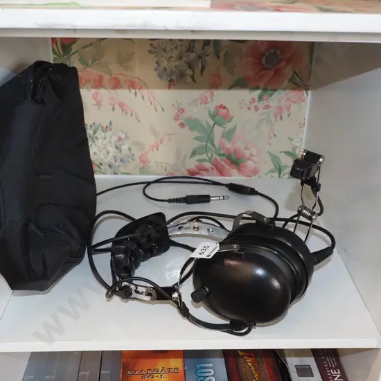 pair of pilot's headphones