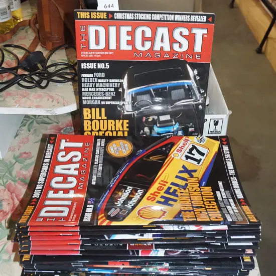 various back issues of diecast model magazines