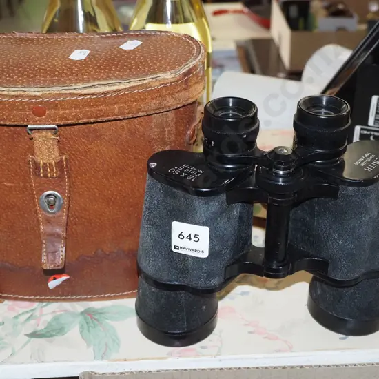 cased Zenith binoculars