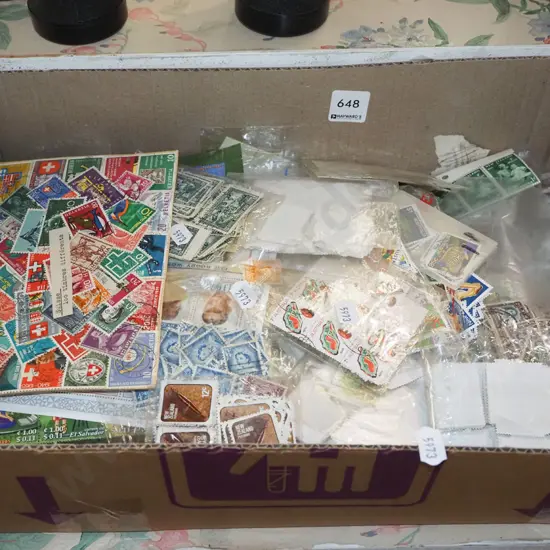 box of stamps