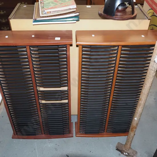 pair of DVD towers H840