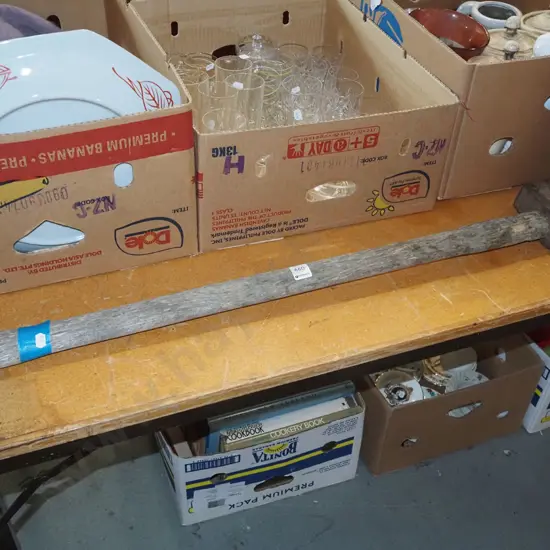 wooden handled log splitter