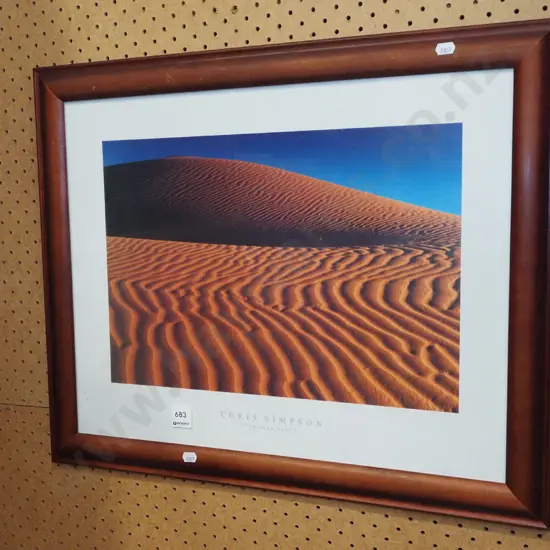 framed poster print - sand dunes