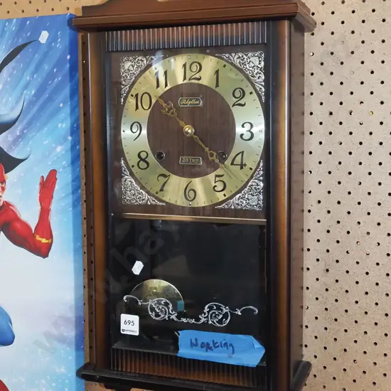 30 day pendulum wall clock - working