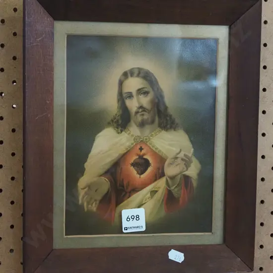 framed religious print