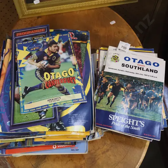 bundle of various rugby and other programmes 1950s-1990s