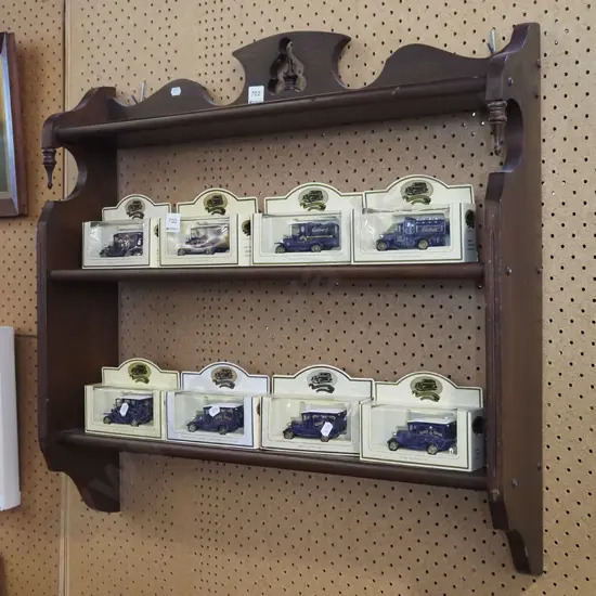 mahogany shelves
