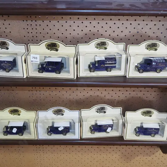 8x boxed Days Gone Cadbury vintage model die-cast vehicles