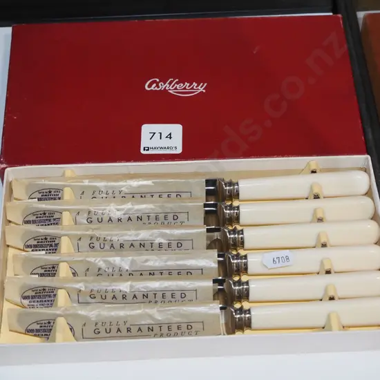 cased bone handled knives