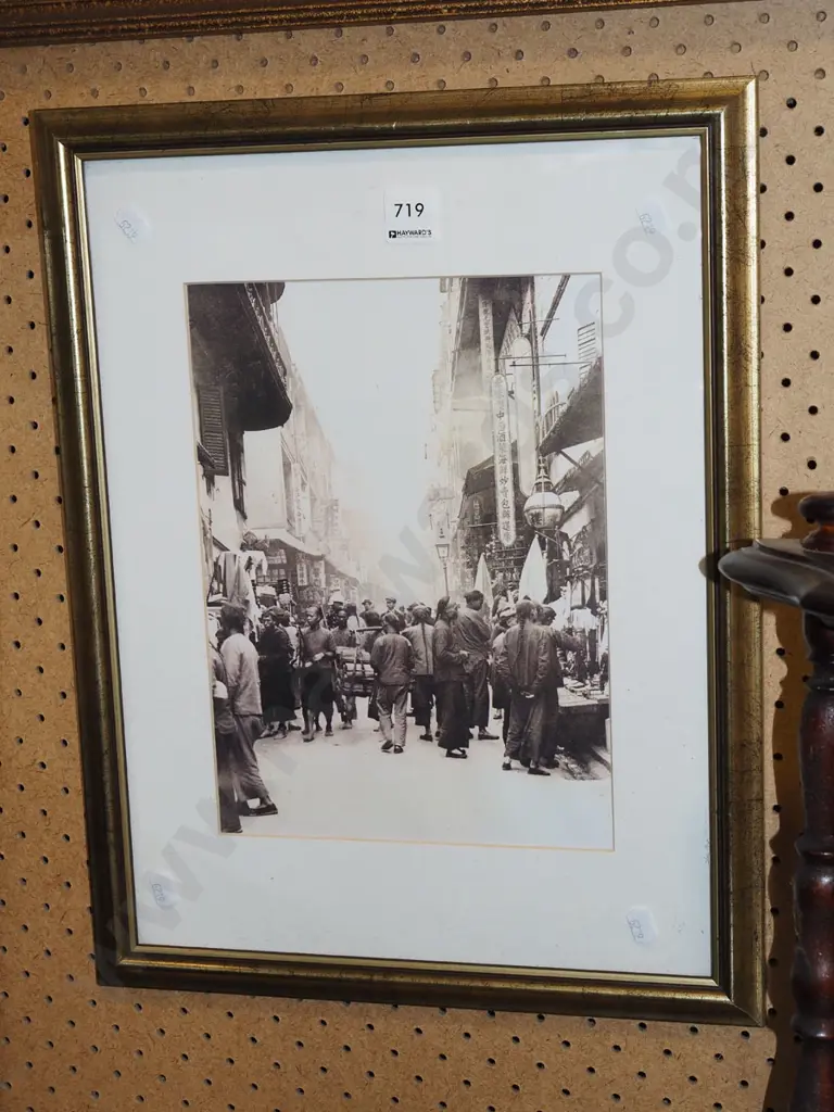 gilt photographic print - street scene Image 1++