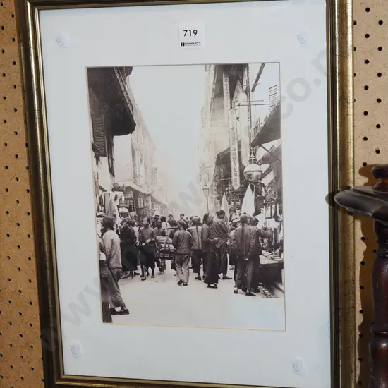 gilt photographic print - street scene