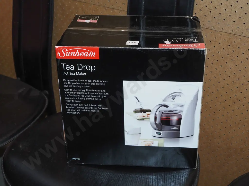 boxed as new Sunbeam Tea Drop hot tea maker Image 1++