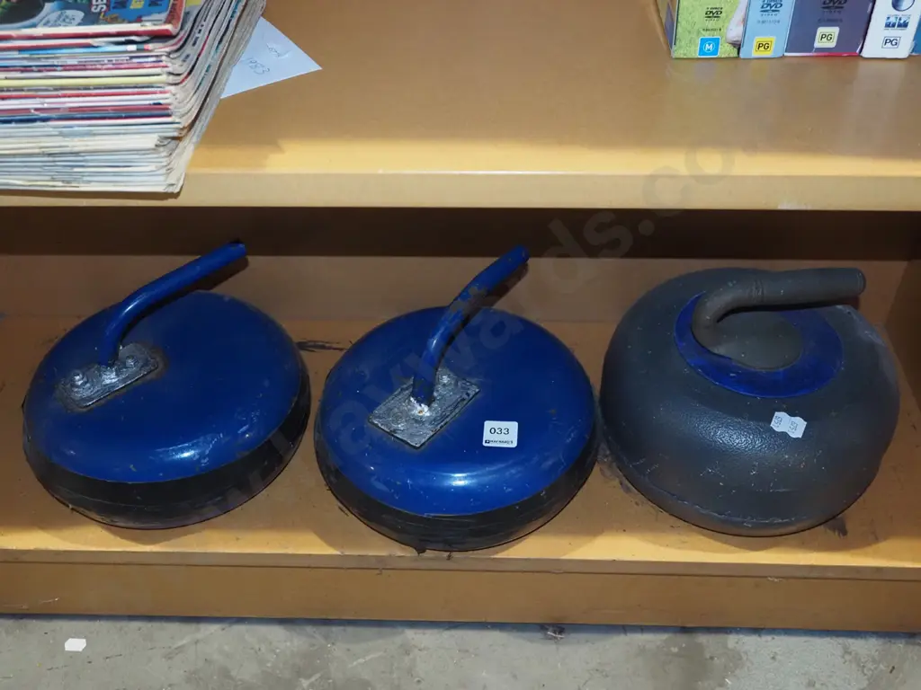 3x curling stones Image 1++