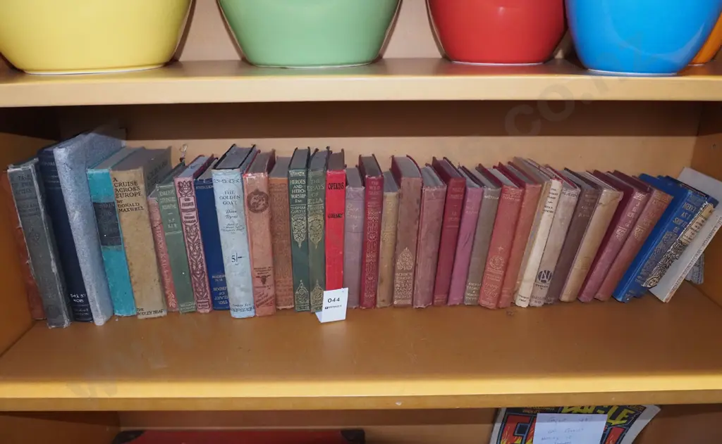 shelf of vintage books Image 1++