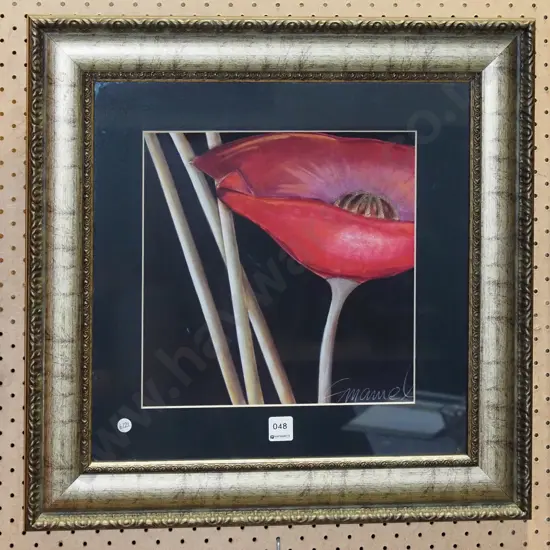 framed print - poppies