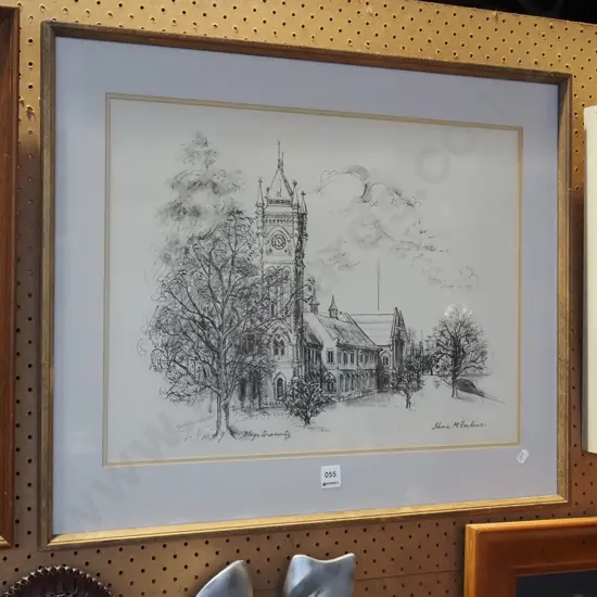 framed Shona McFarlane print - Otago University