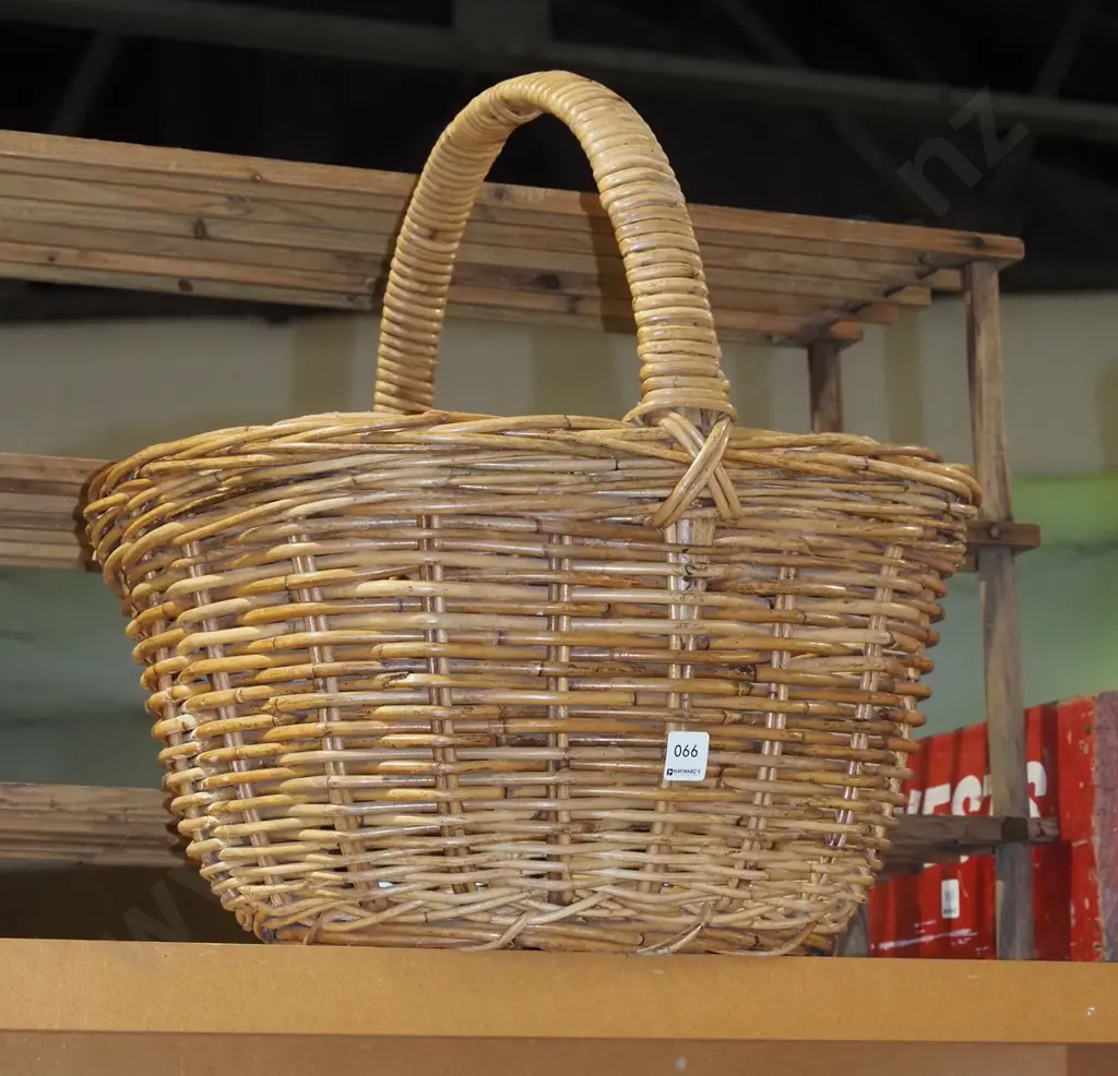cane basket with handle Image 1++
