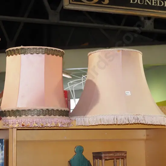 2x standard lamp shades