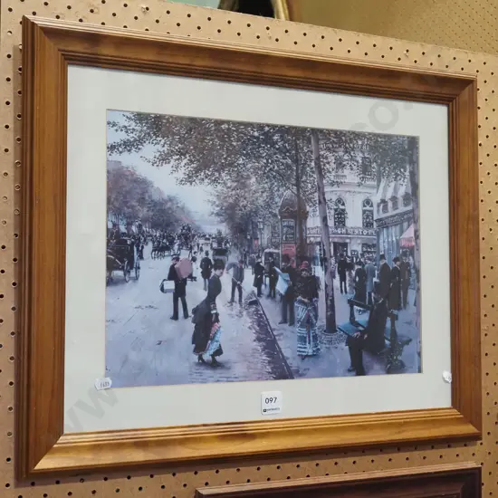 framed Jean Beraud print 