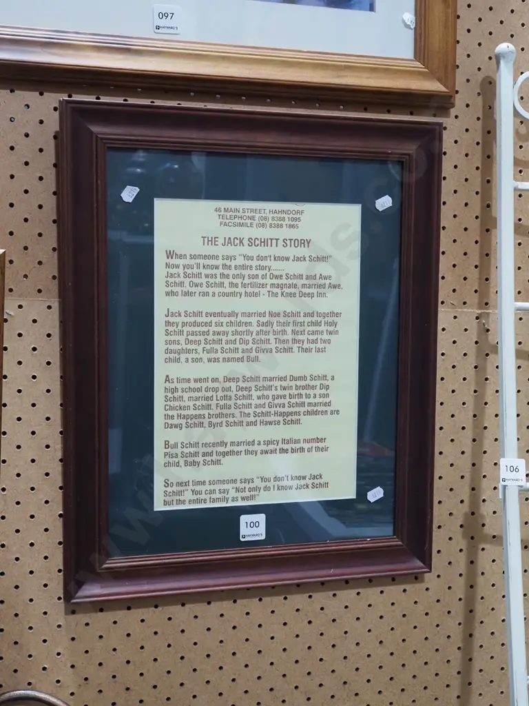 framed print - The Jack Schitt Story Image 1++