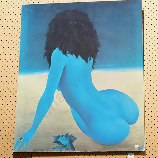 poster print - blue lady - slight scratches