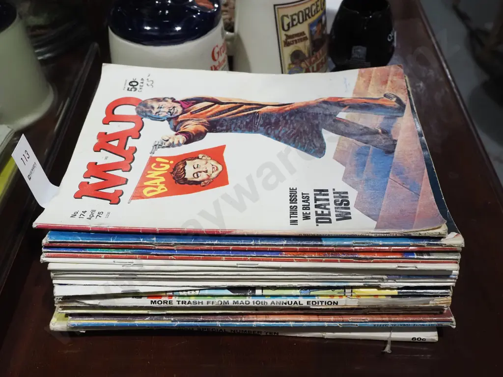 stack of 1970s Mad magazines Image 1++