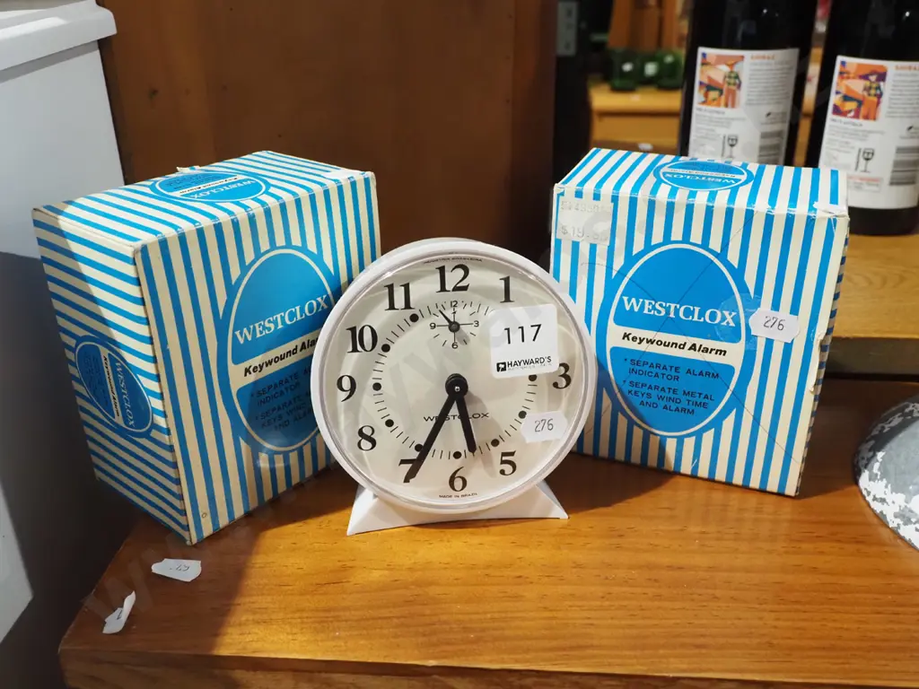 2x boxed West clock alarm clocks Image 1++