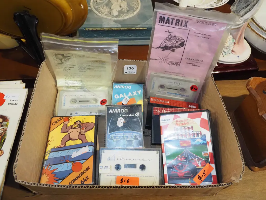 box; Commodore 64 and Sega computer games Image 1++