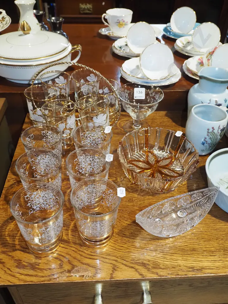 retro tumblers, comport, bowls Image 1++