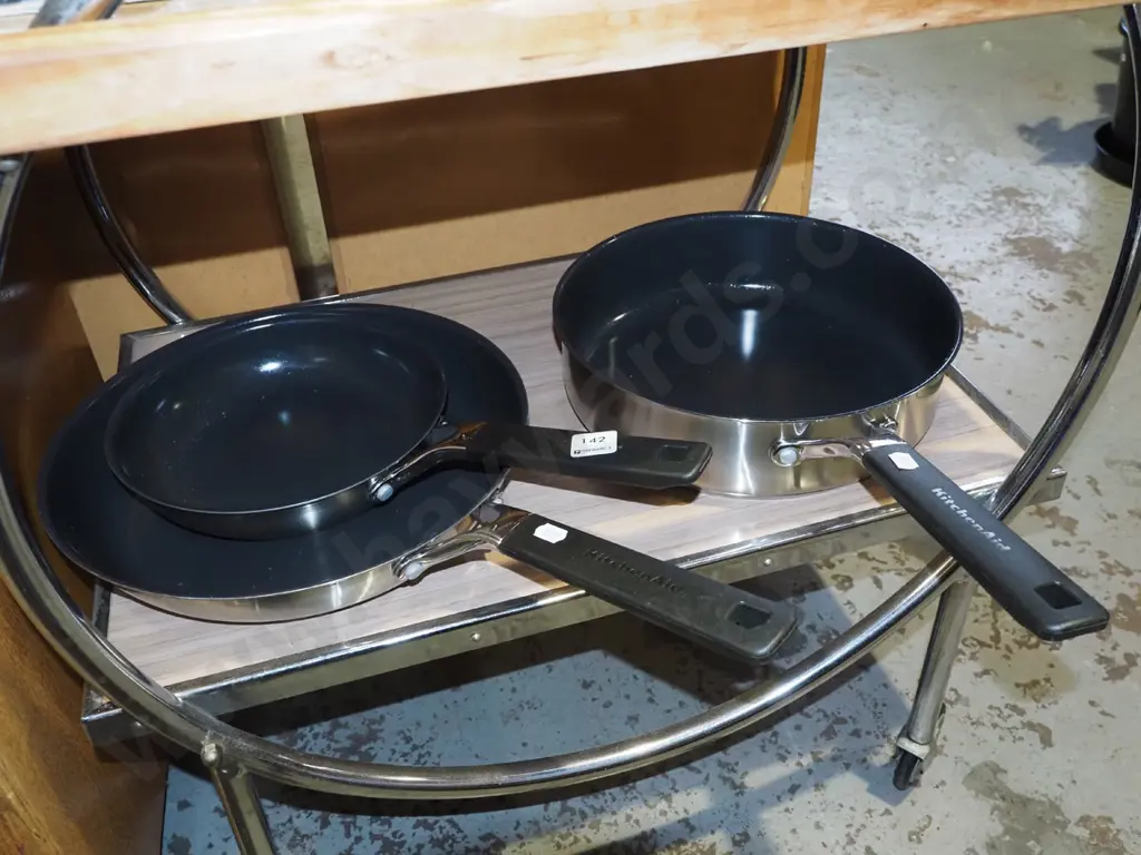 3x Kitchen Aid frying pans Image 1++