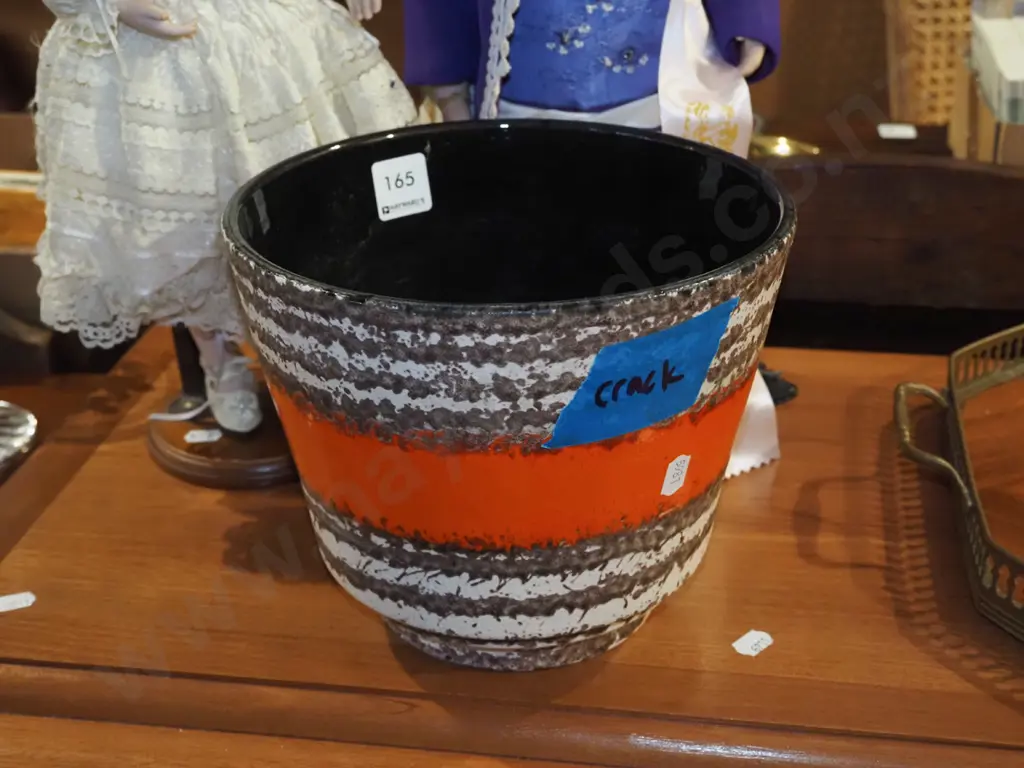 German pottery jardiniere H180 - crack Image 1++