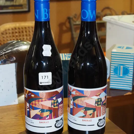 2x bottles of Brown Brothers shiraz 2020