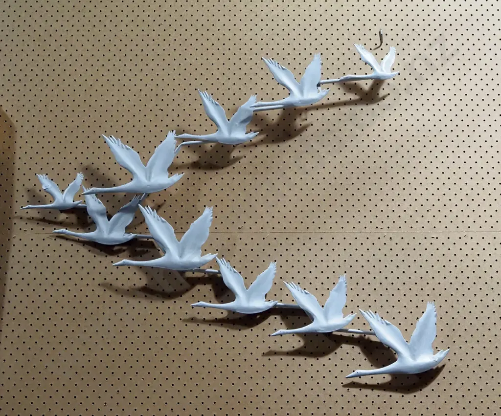 metal wall art - flying geese Image 1++