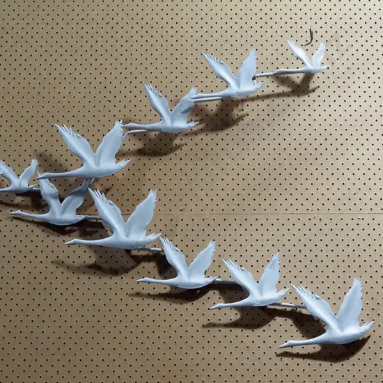 metal wall art - flying geese