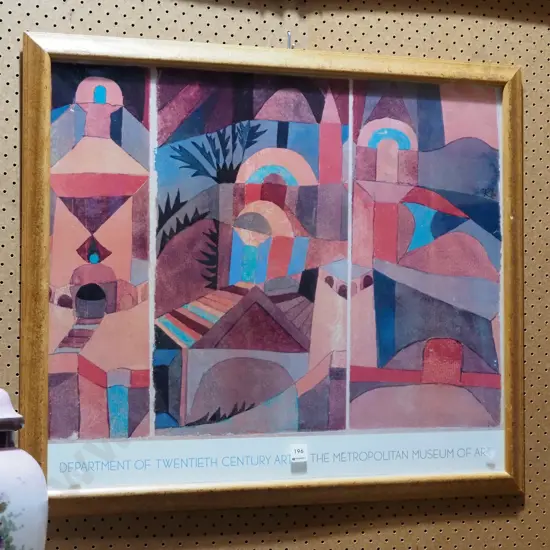 framed Metropolitan Museum of Art poster print