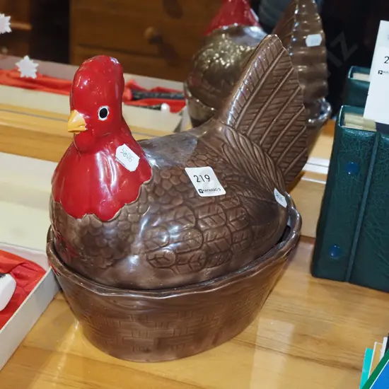 chicken themed storage canister