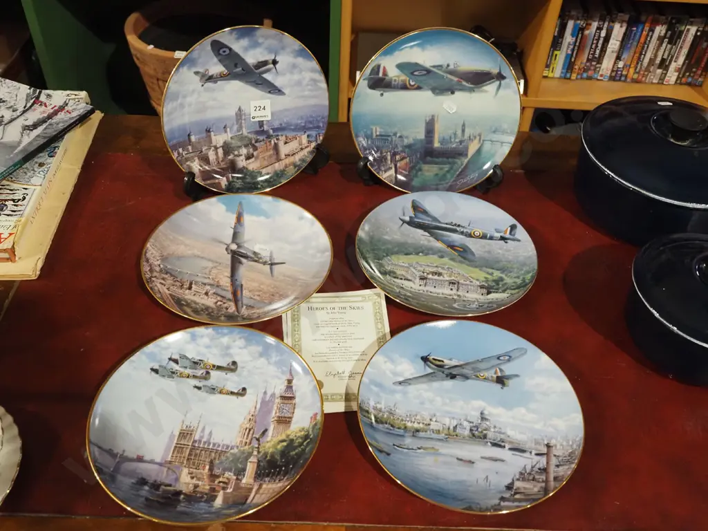 6x heroes of the sky cabinet plates Image 1++