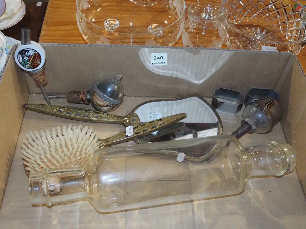 box; nip pourers, napkin rings, glass rolling pin etc Image 1++