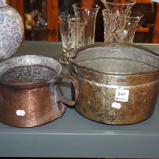 beaten arts and craft style bucket, large cup Bucket Diam205
