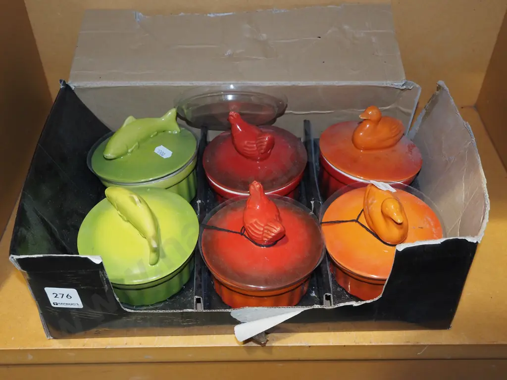 box of rammekins with animal themed handles Image 1++