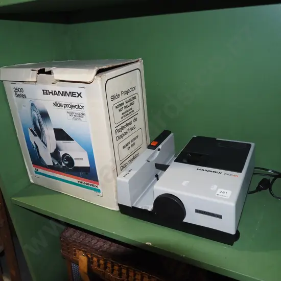 Haminex slide projector - no cartridges