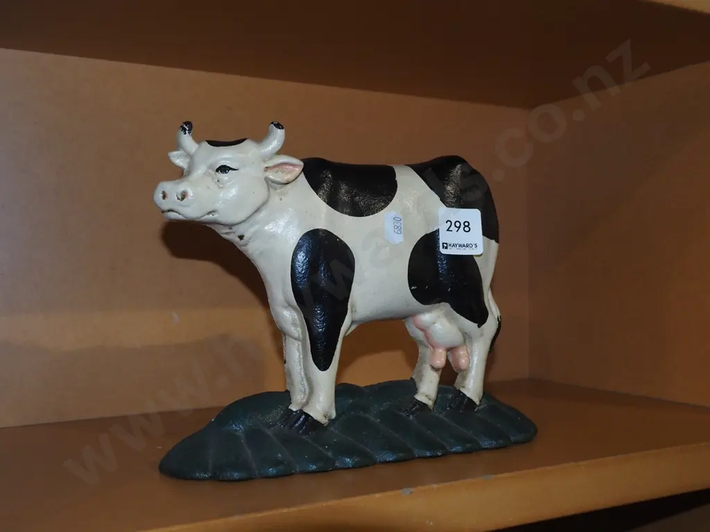 cast iron cow door stop H170 Image 1++