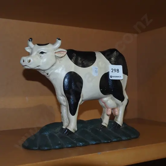 cast iron cow door stop H170
