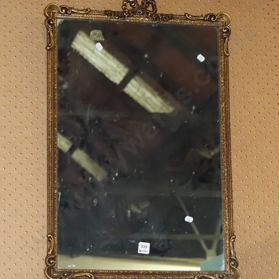 gilt framed wall mirror H700