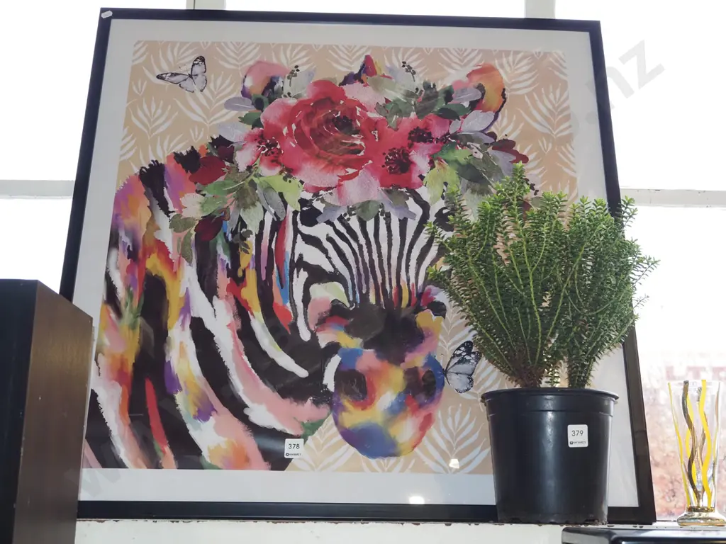 framed poster print - zebra Image 1++