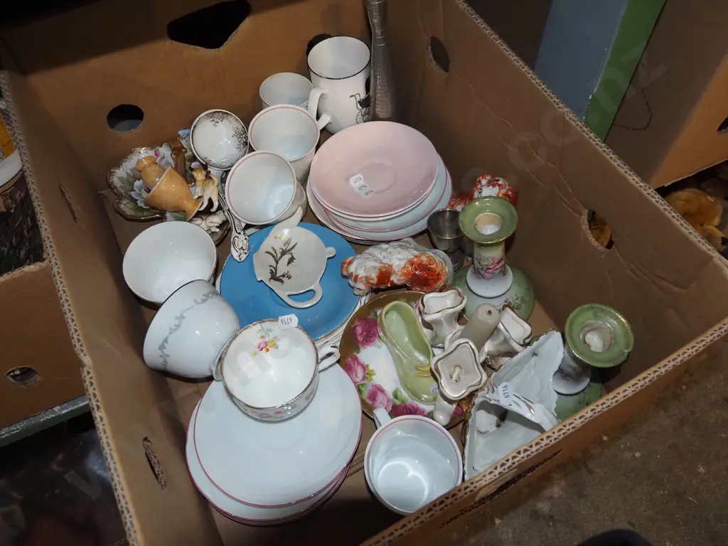 box; coffee cups, candlesticks etc Image 1++