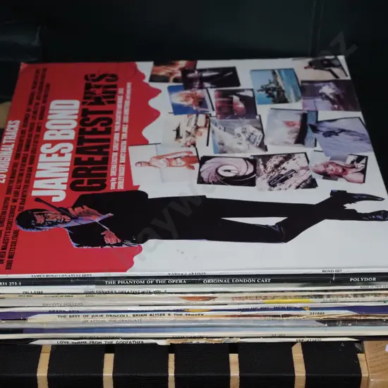 LPs; James Bonds greatest hits, Phantom of the Opera etc