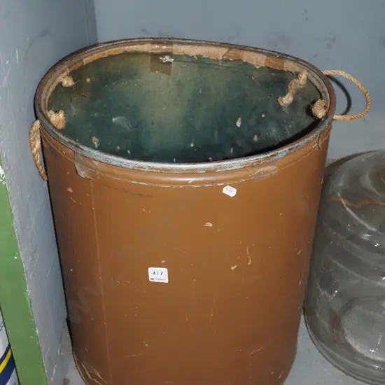 rope handled rubbish bin H520