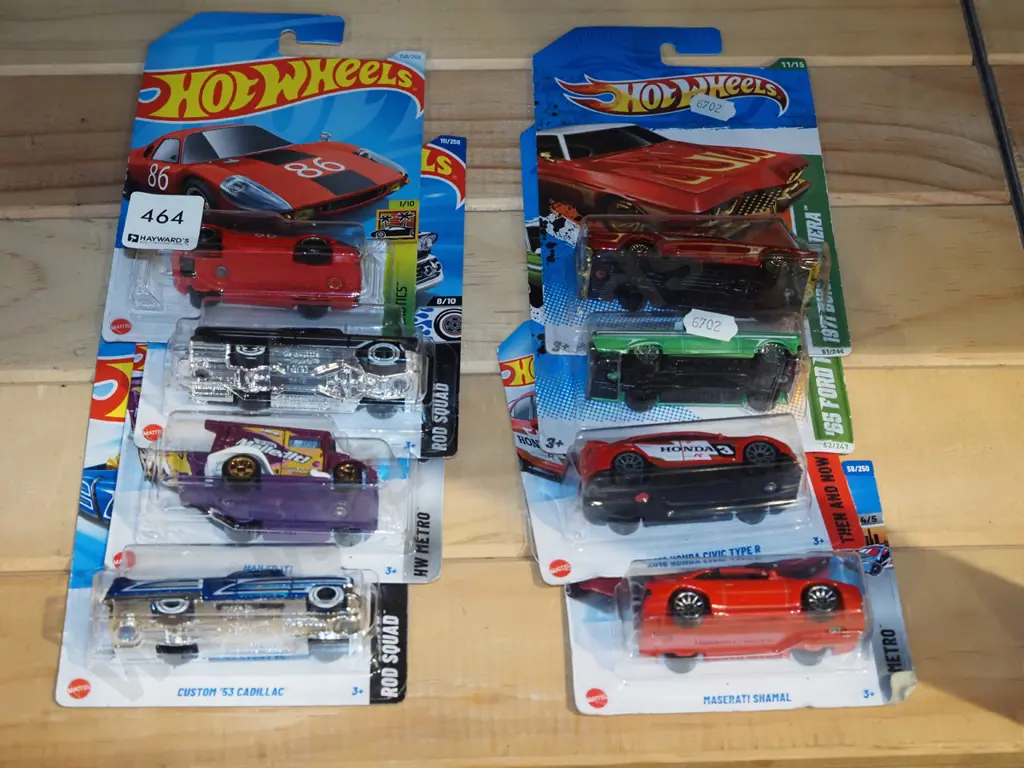 8x as new carded Hotwheels vehicles Image 1++